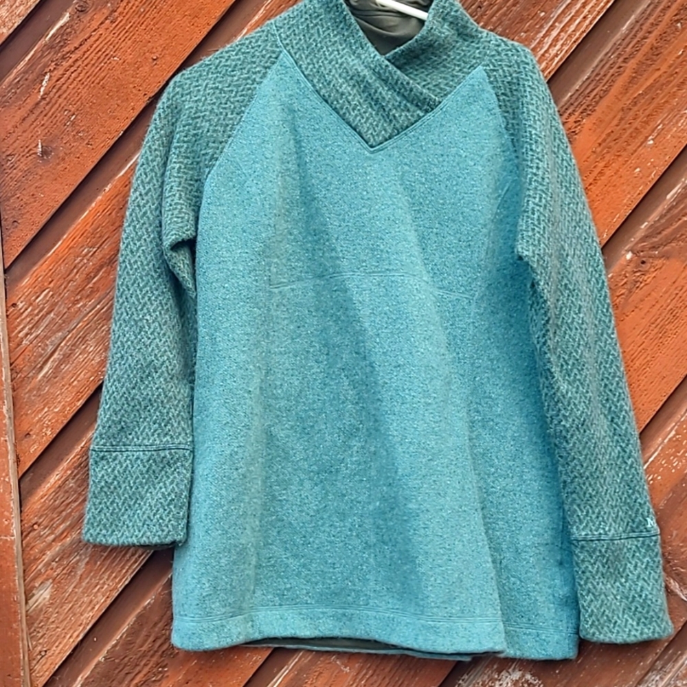 Marmot Brynn Wool Wrap Neck Blend Sweater Jacket/coat